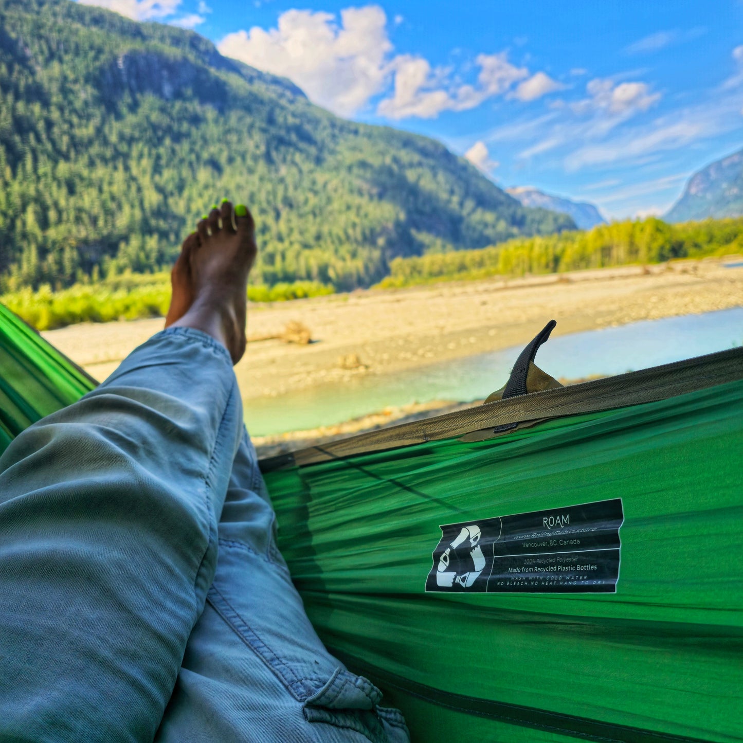 DOUBLE Hammock with removable MOSQUITO NET _ GRS Certified
