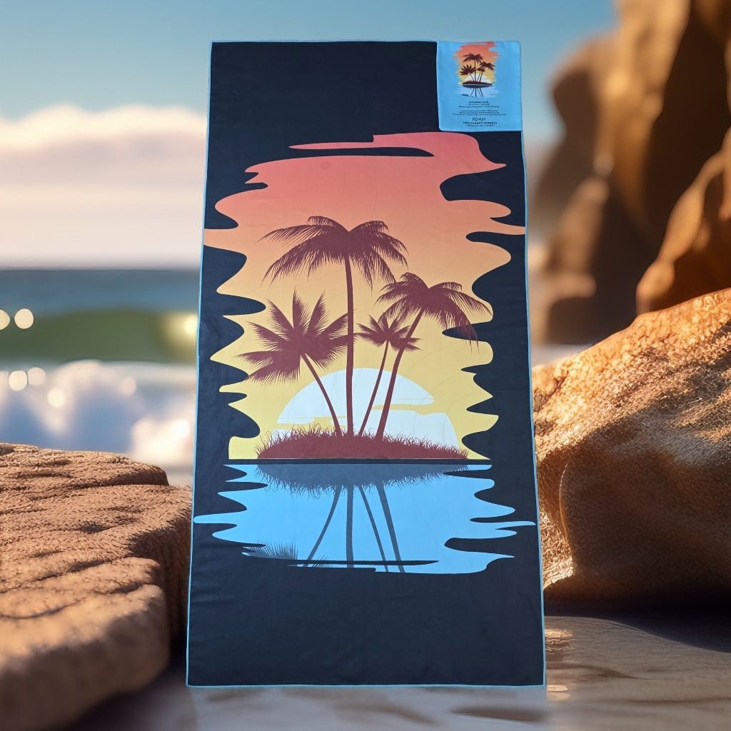 XL Beach Towel with Pocket_ 100% Eco Friendly _ GRS Certified