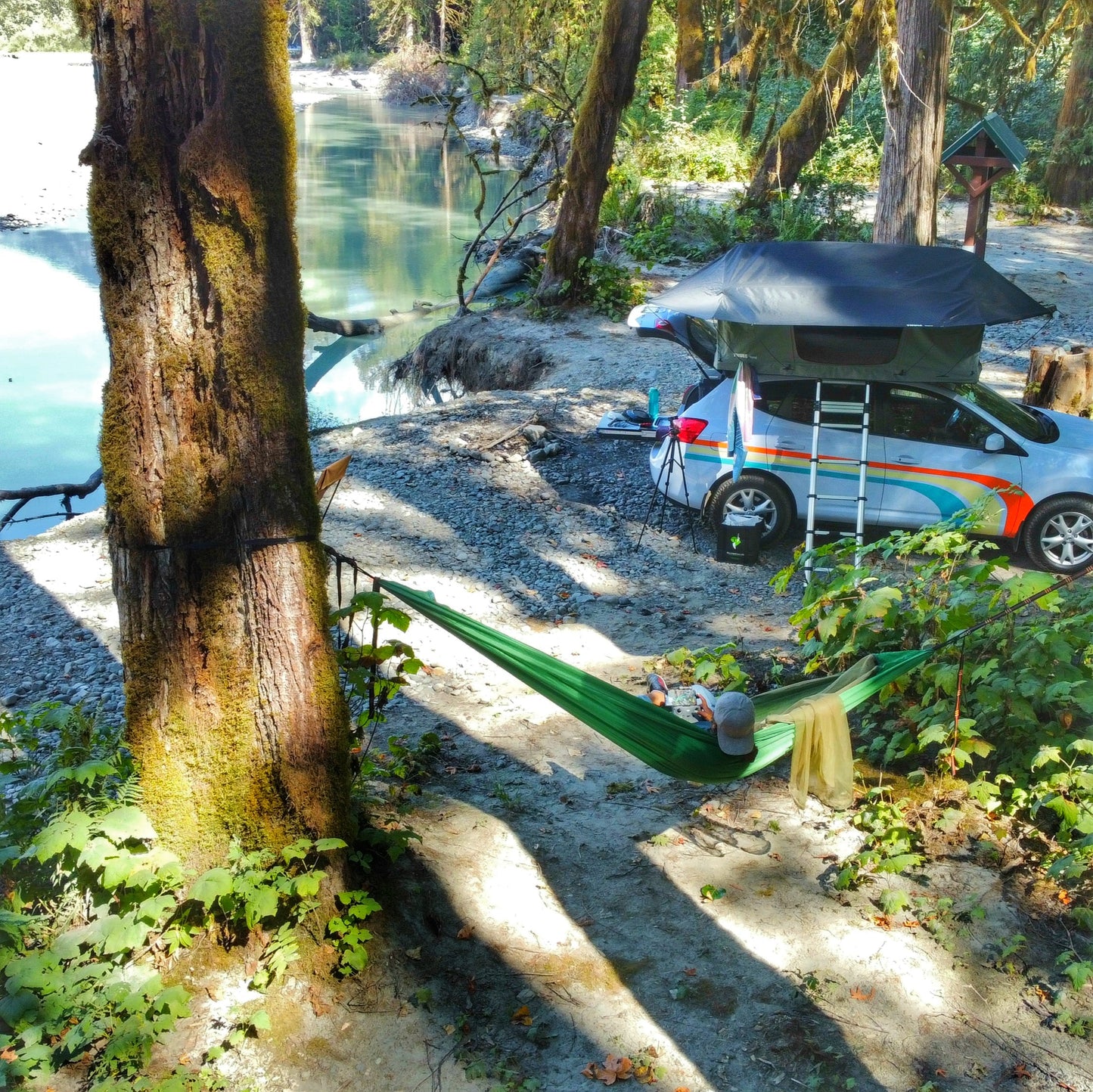 DOUBLE Hammock with removable MOSQUITO NET _ GRS Certified