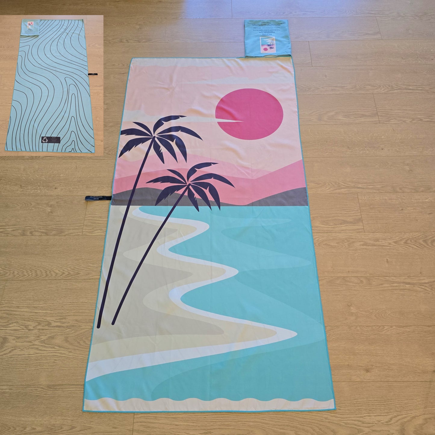 XL Beach Towel with Pocket_ 100% Eco Friendly _ GRS Certified