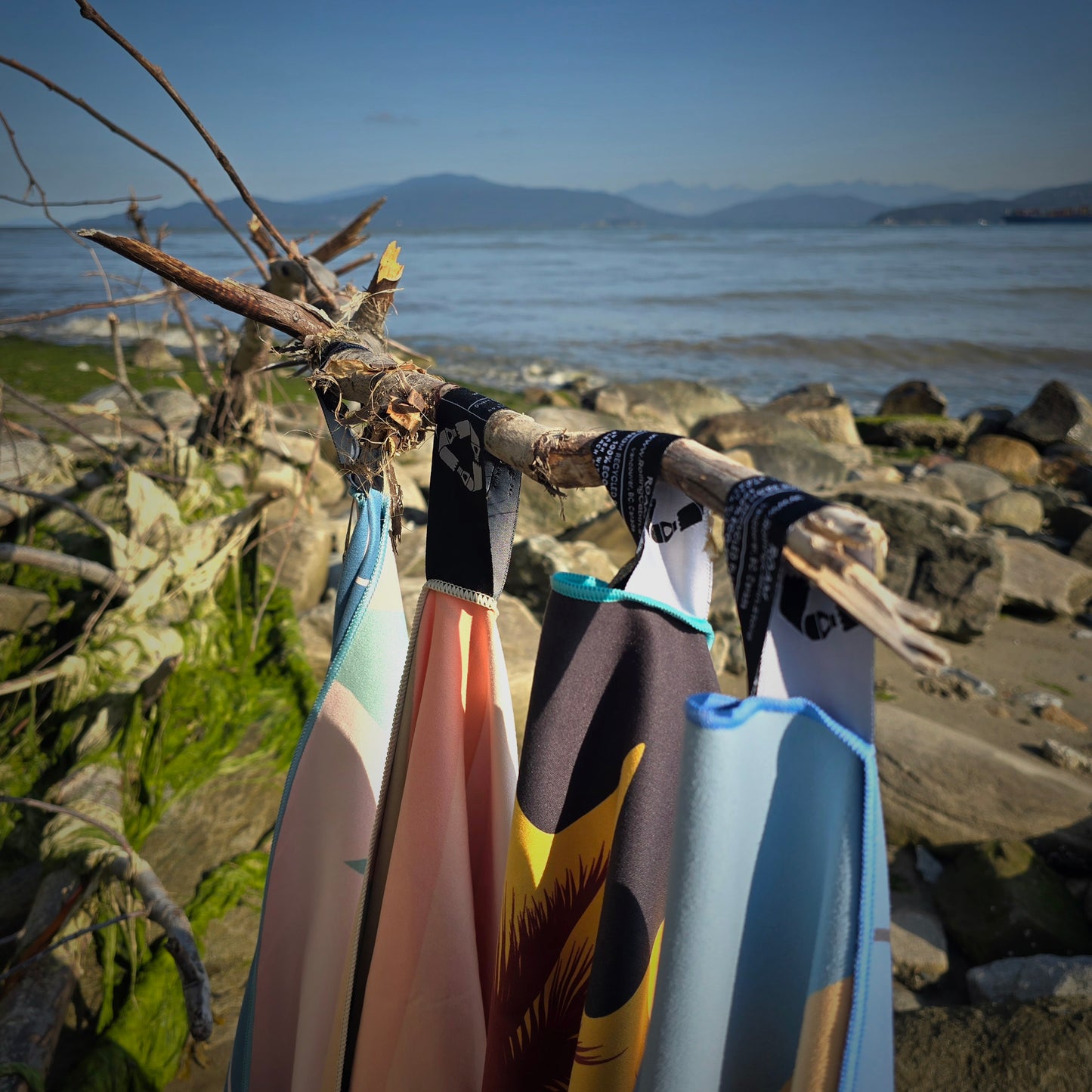 XL Beach Towel with Pocket_ 100% Eco Friendly _ GRS Certified