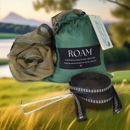 DOUBLE Hammock with removable MOSQUITO NET _ GRS Certified