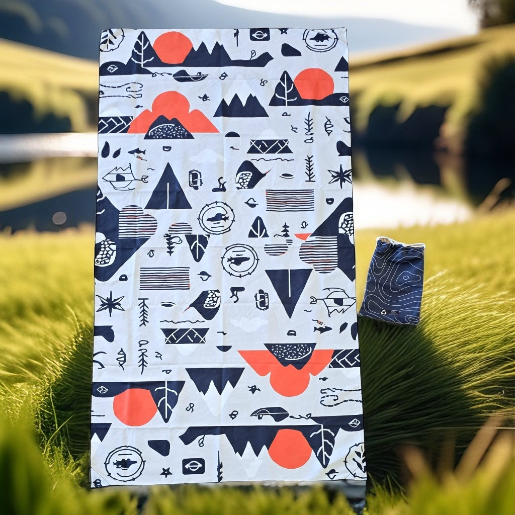 Outdoor Magnetic Travel Towel _ 100% Eco Friendly _ GRS Certified