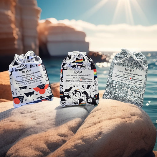 Outdoor Magnetic Travel Towel _ 100% Eco Friendly _ GRS Certified