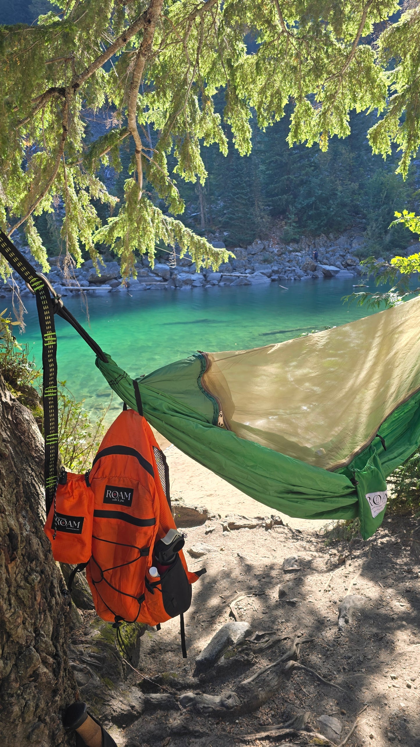 DOUBLE Hammock with removable MOSQUITO NET _ GRS Certified