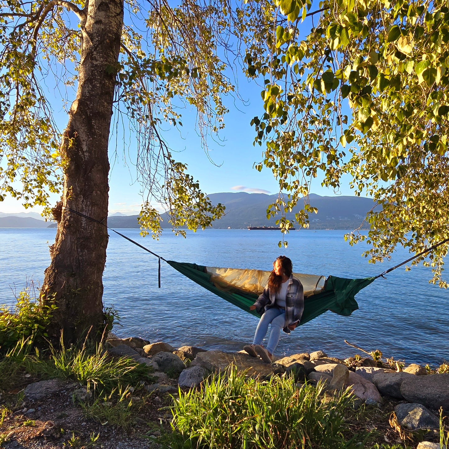 DOUBLE Hammock with removable MOSQUITO NET _ GRS Certified