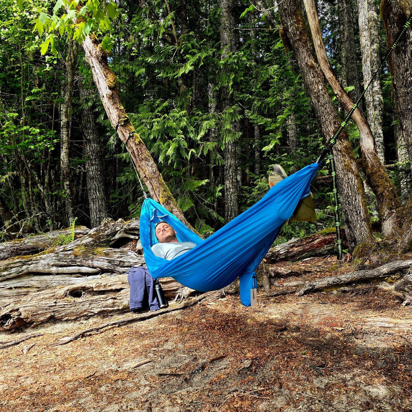 SINGLE Hammock with removable MOSQUITO NET _ GRS Certified