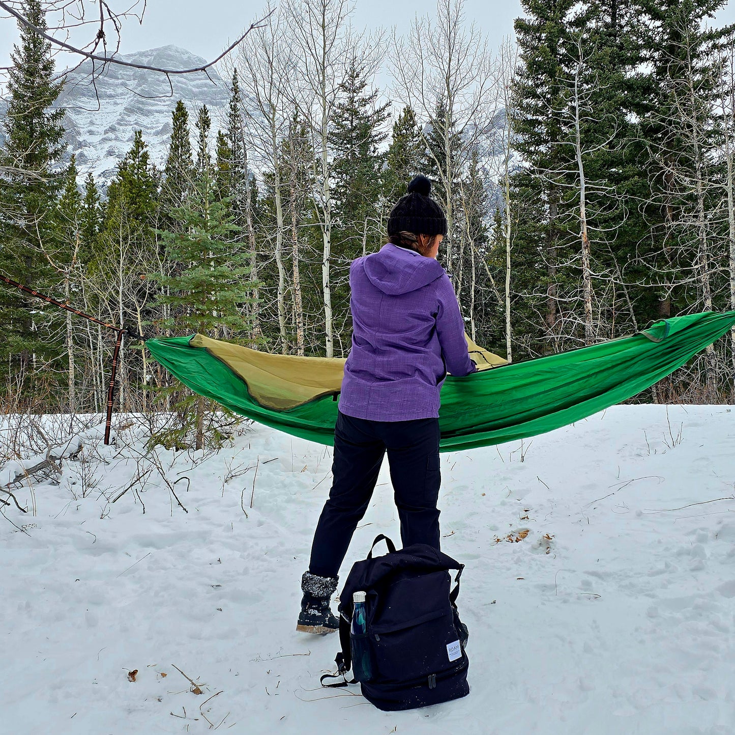 Double HAMMOCK with removable MOSQUITO NET _ GRS Certified