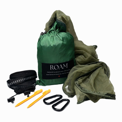 All-in-One Double Hammock with Mosquito Net _ GRS Certified