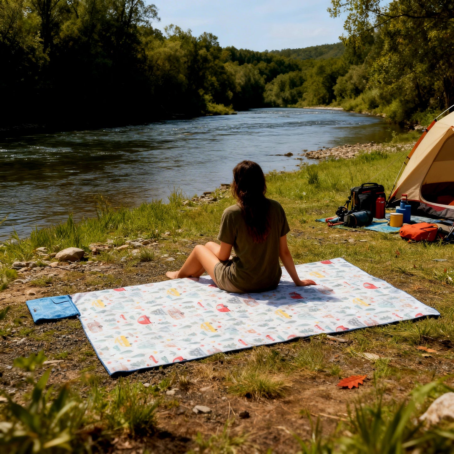 XXL Quick Dry Towel with Pocket_ 100% Eco Friendly _ GRS Certified