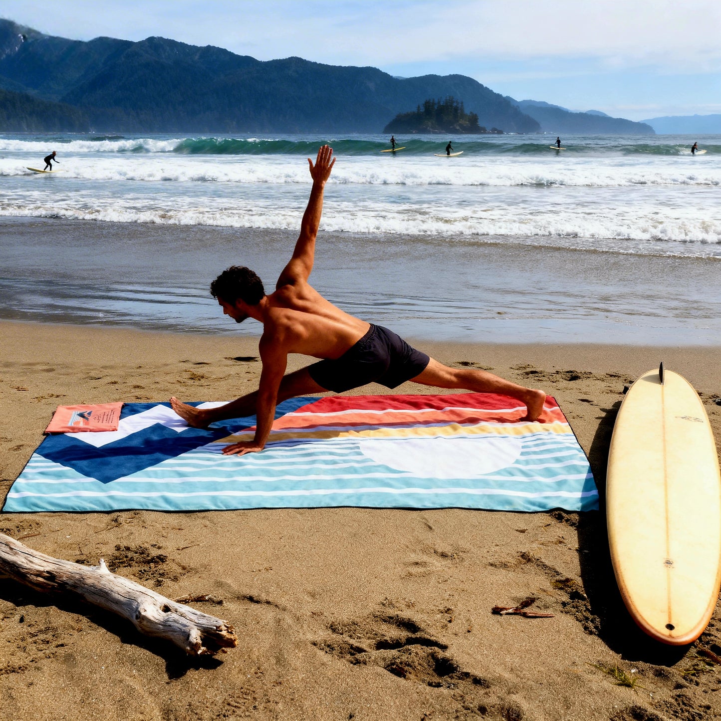 XXL Quick Dry Towel with Pocket_ 100% Eco Friendly _ GRS Certified