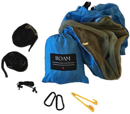 SINGLE Hammock with removable MOSQUITO NET _ GRS Certified
