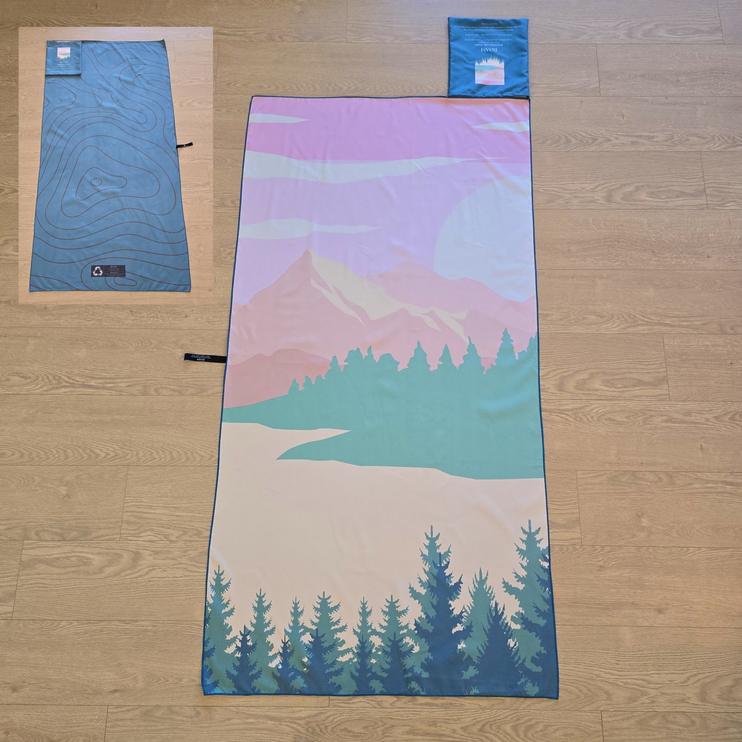 XL Beach Towel with Pocket_ 100% Eco Friendly _ GRS Certified