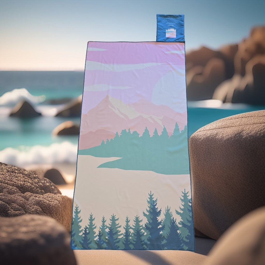 XL Beach Towel with Pocket_ 100% Eco Friendly _ GRS Certified