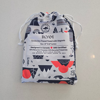 Outdoor Magnetic Travel Towel _ 100% Eco Friendly _ GRS Certified