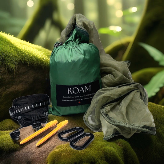 DOUBLE Hammock with removable MOSQUITO NET _ GRS Certified